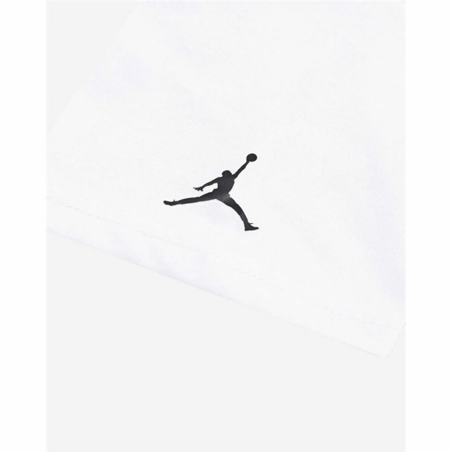 Kortrmet T-shirt til Brn Jordan Jdb Mj Brand Photo Ss Crew Hvid #3