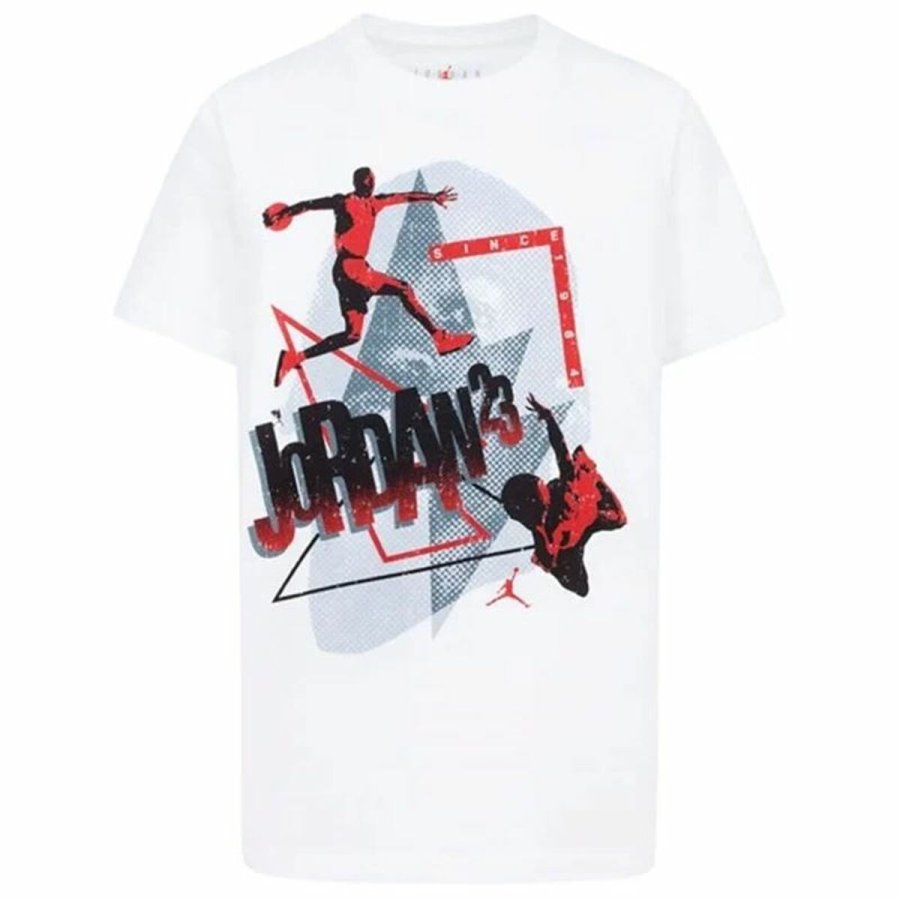 Brne Kortrmet T-shirt Jordan Jordan 3Peat Ss Hvid #1