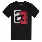 Brne Kortrmet T-shirt Jordan Jdb Jm 23 Mesh Ss Sort #1