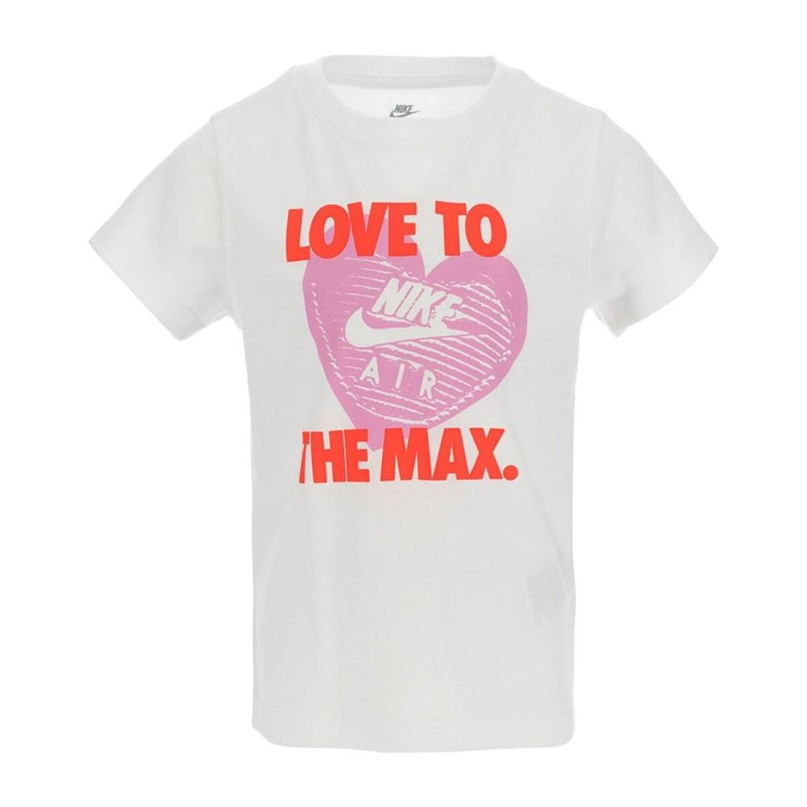 B�rne Kort�rmet T-shirt Nike Nkg Love To The Max Graphic Te Hvid #1