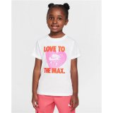 B�rne Kort�rmet T-shirt Nike Nkg Love To The Max Graphic Te Hvid #2