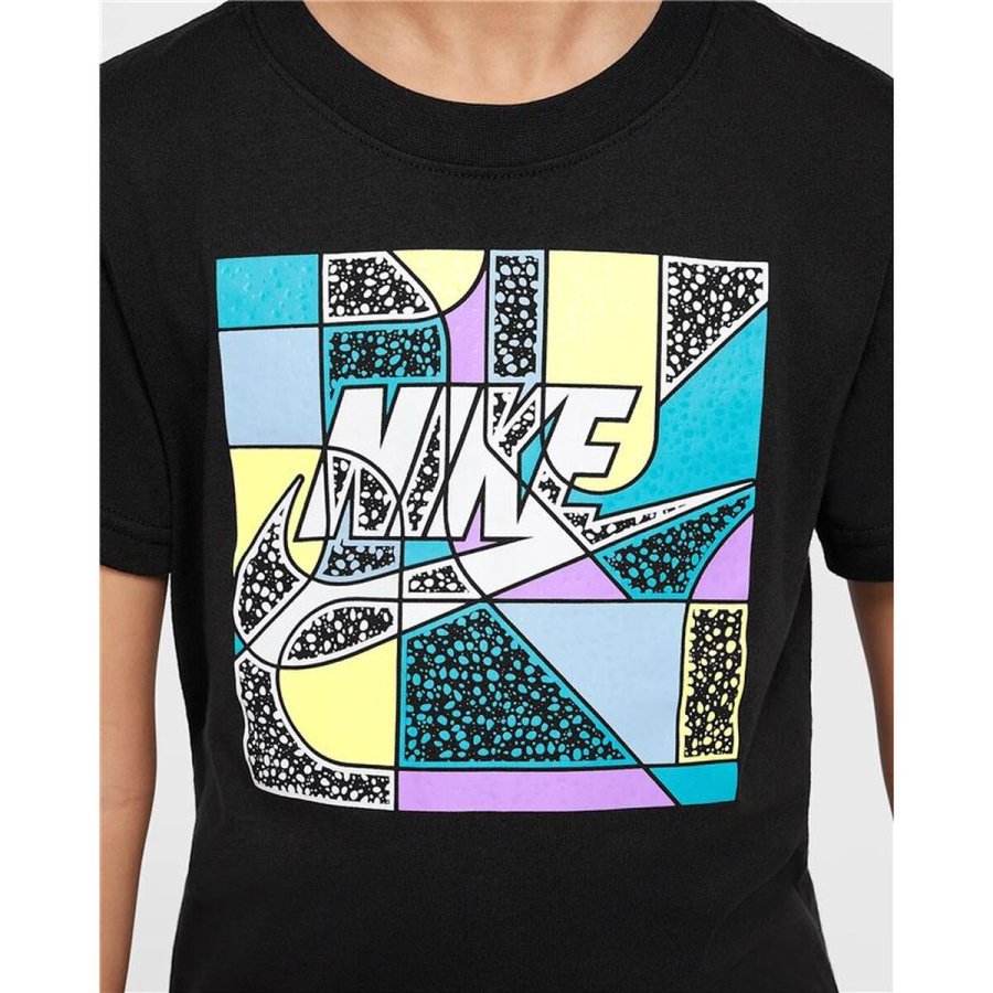B�rne Kort�rmet T-shirt Nike Nkb Futura Block Sort #3