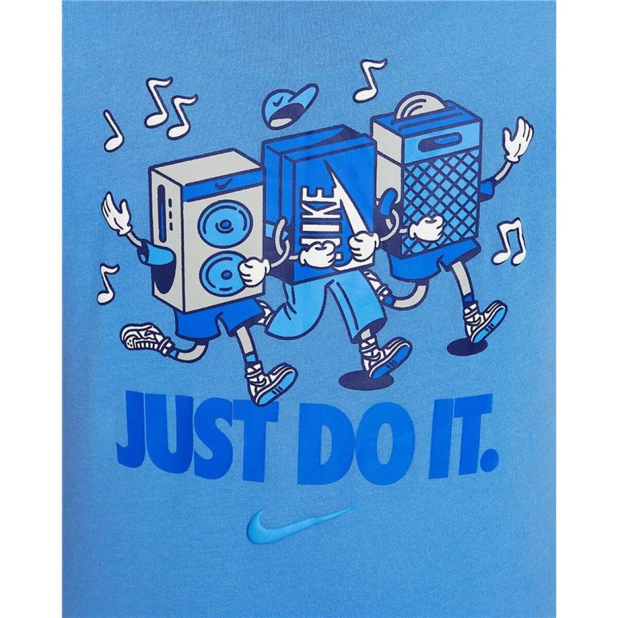B�rne Kort�rmet T-shirt Nike Nkb Music Boxy Pals Ss Tee Bl� #3