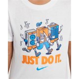 B�rne Kort�rmet T-shirt Nike Nkb Music Boxy Pals Ss Tee Hvid #3