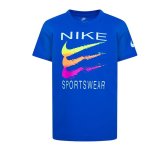 B�rne Kort�rmet T-shirt Nike Sportswear Swoosh Bl� #1