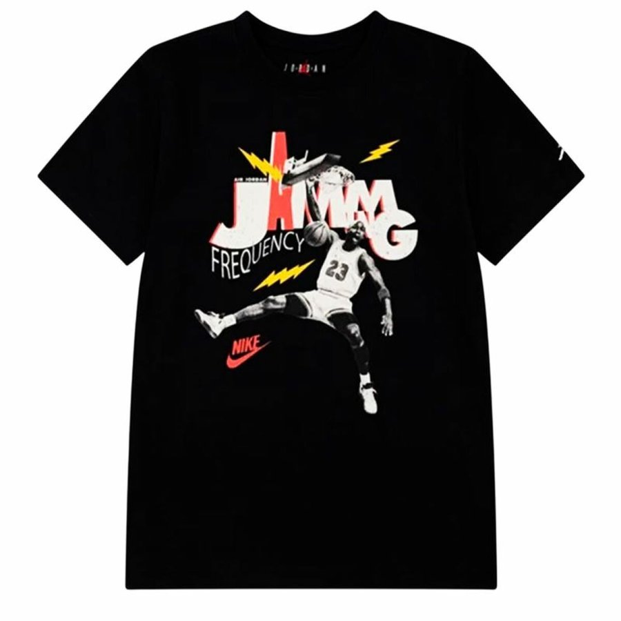 Brne Kortrmet T-shirt Jordan Mj Jamming Ss Sort #1
