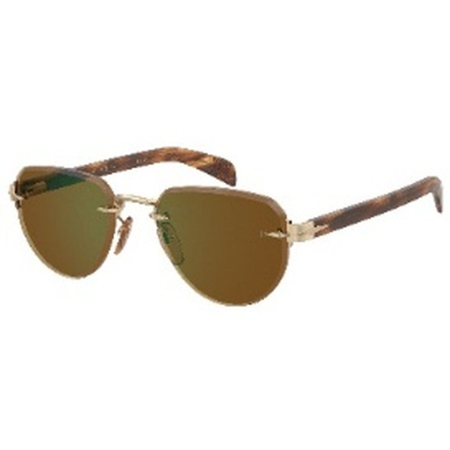 Solbriller til m�nd David Beckham DB-7144-S-T5U Gylden � 55 mm #1