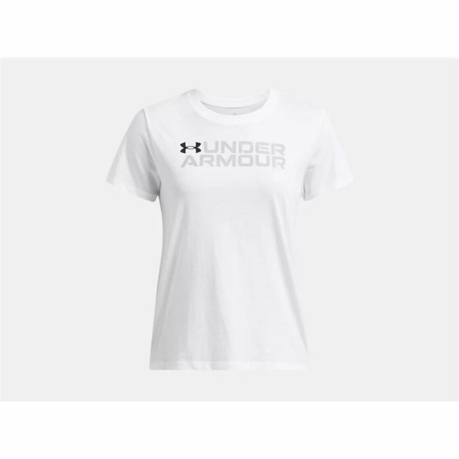 Kortrmet T-shirt til Kvinder Under Armour Bl Pack SS Hvid #2