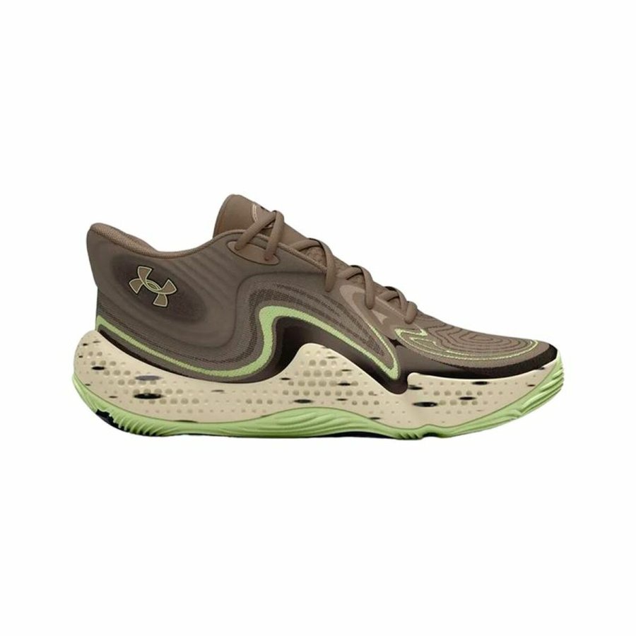 Basketballsko til voksne Under Armour Spawn 6 Mid Brun #5