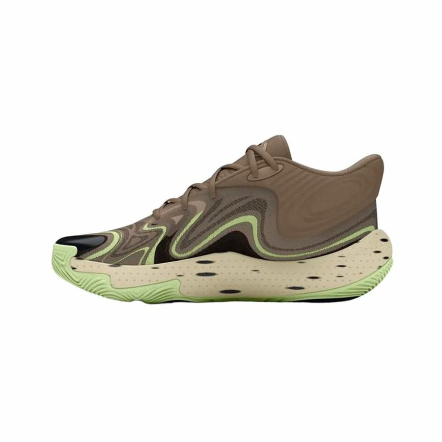 Basketballsko til voksne Under Armour Spawn 6 Mid Brun #6