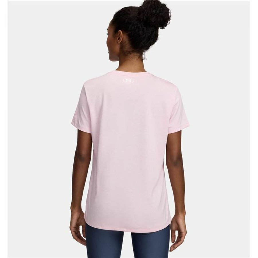 Kortrmet T-shirt til Mnd Under Armour Tech Pink #2