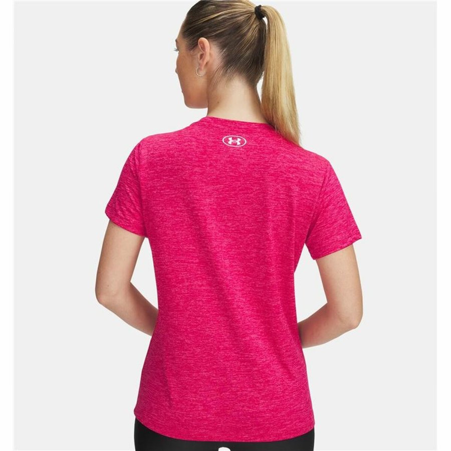 Kortrmet T-shirt til Mnd Under Armour Tech Ssc- Twist Pink #2