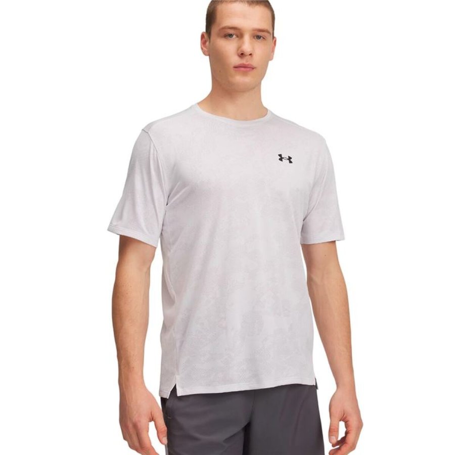 Kort�rmet T-shirt til M�nd Under Armour Tech Lysegr� #1