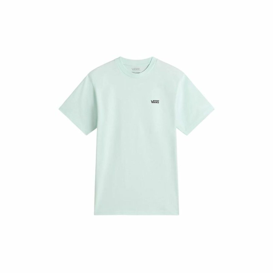 Kortrmet T-shirt til Kvinder Vans Left Chest Logo Em Hint Of Mint Akvamarin #1