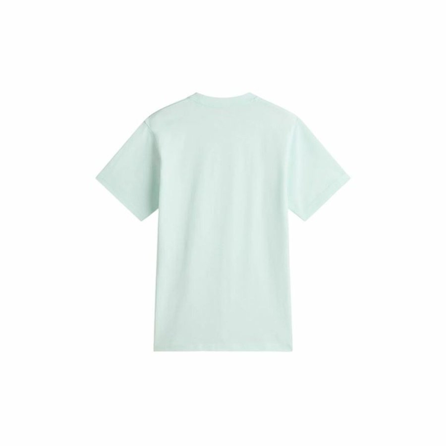 Kortrmet T-shirt til Kvinder Vans Left Chest Logo Em Hint Of Mint Akvamarin #2