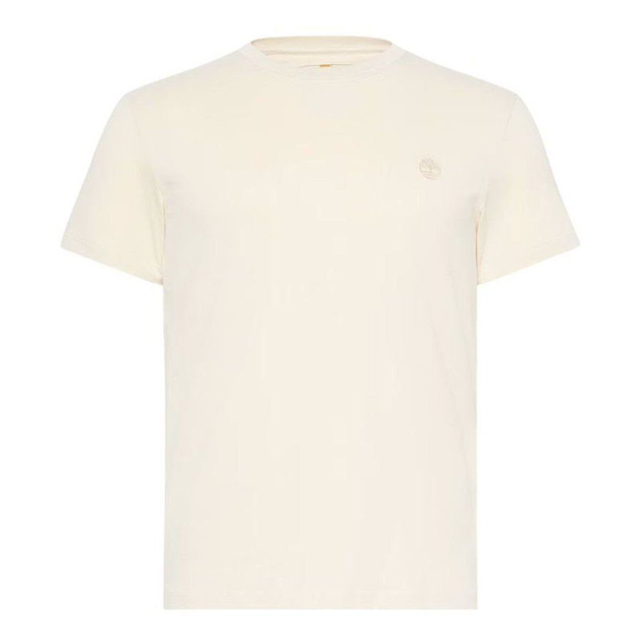 Kort�rmet T-shirt til M�nd Timberland Dunstan River Beige #1