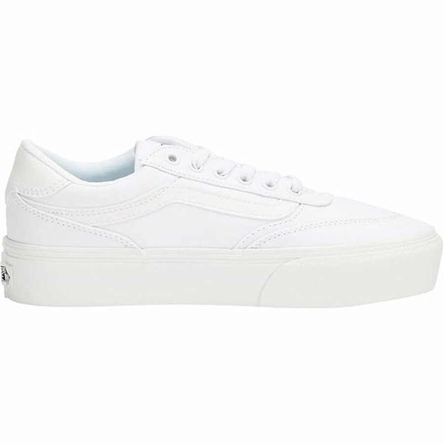 Sportssneakers til damer Vans Brooklyn Ls Platform Cnvs Hvid #1