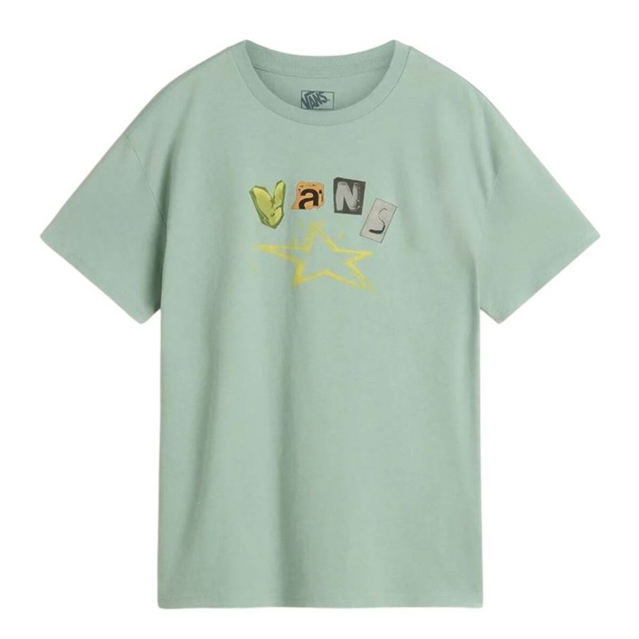 Kort�rmet T-shirt til Kvinder Vans Bl� #1