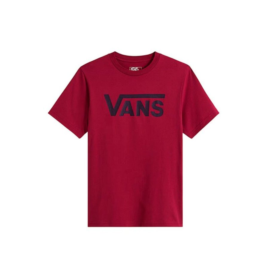 B�rne Kort�rmet T-shirt Vans Classic Bordeaux R�dbrun M�rker�d #1