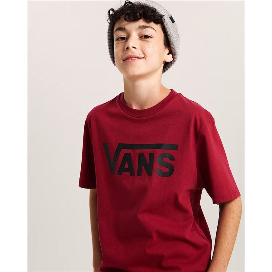 B�rne Kort�rmet T-shirt Vans Classic Bordeaux R�dbrun M�rker�d #3