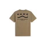 Kort�rmet T-shirt til M�nd Vans Determined Ss Bay Lys brun #2