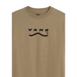 Kort�rmet T-shirt til M�nd Vans Determined Ss Bay Lys brun #3