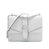 Skuldertaske Michael Kors Greenwich Hvid 20 x 18 x 6 cm #1