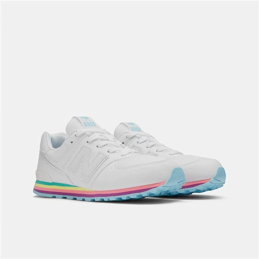 Sportssko til brn New Balance 574 Core Hvid #5