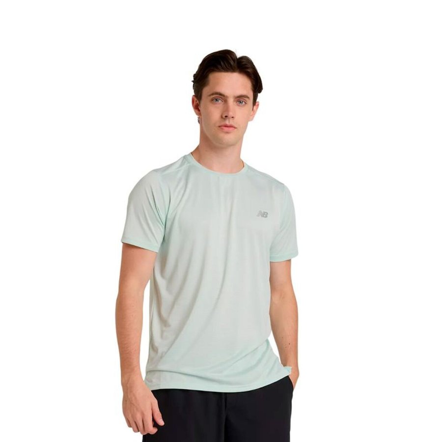 Kort�rmet T-shirt til M�nd New Balance Sport Essentials Lysebl� #1