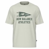 Kort�rmet T-shirt til M�nd New Balance Varsity Pennant MT51924 SST Hvid #1