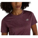 Kort�rmet T-shirt til Kvinder New Balance Blomme #3