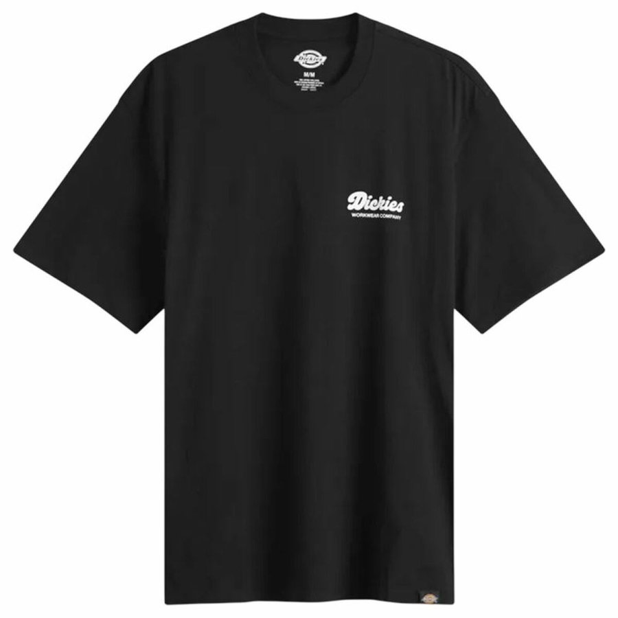 Kortrmet T-shirt til Mnd Dickies Lewistown Ss Sort #1