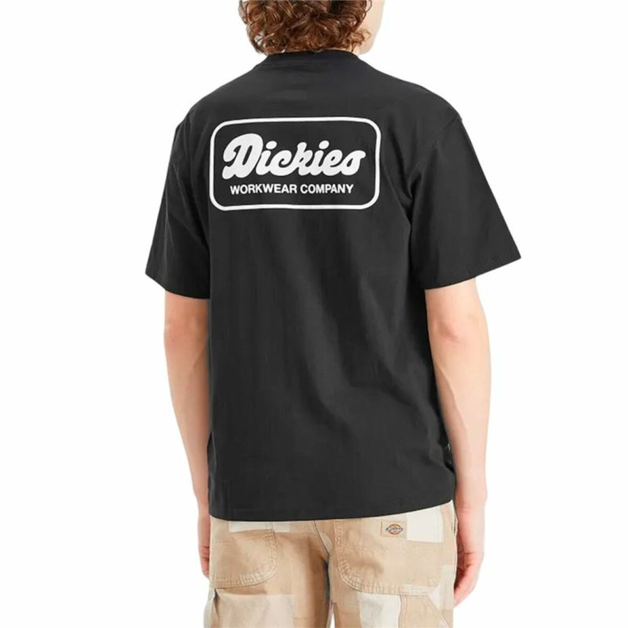 Kortrmet T-shirt til Mnd Dickies Lewistown Ss Sort #3