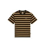 Kort�rmet T-shirt til M�nd Dickies York Stripe Sort #1