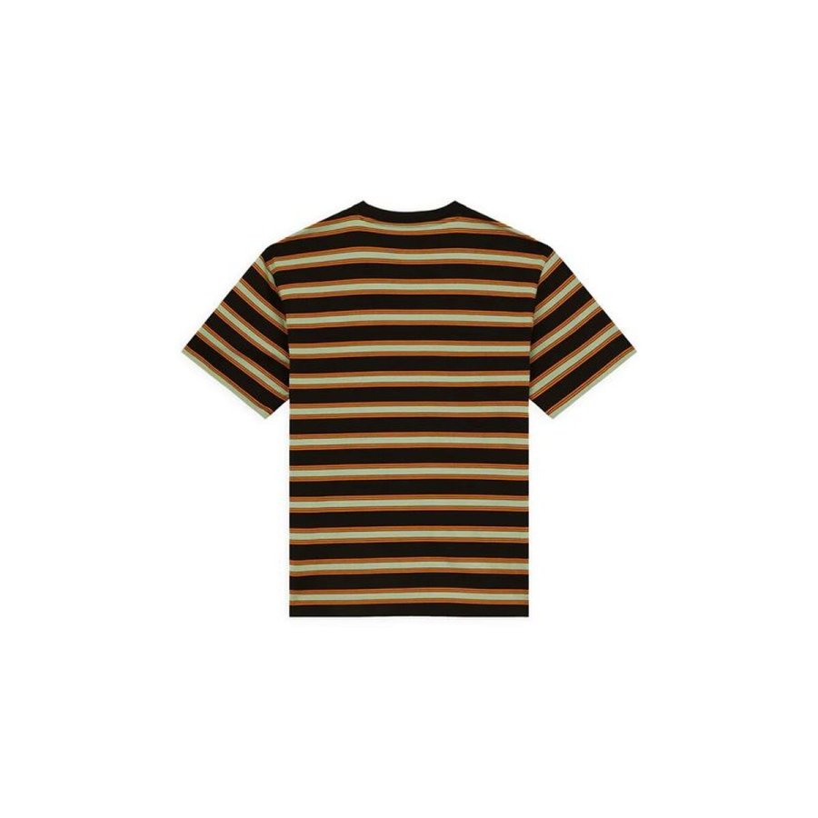 Kort�rmet T-shirt til M�nd Dickies York Stripe Sort #2