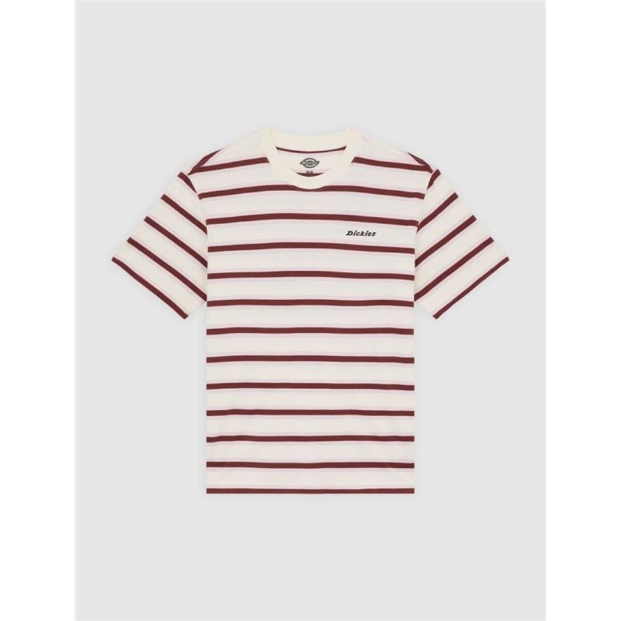 Kort�rmet T-shirt til M�nd Dickies York Stripe Ss Hvid #2