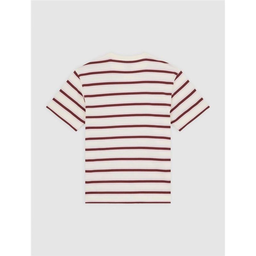 Kort�rmet T-shirt til M�nd Dickies York Stripe Ss Hvid #3