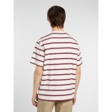 Kort�rmet T-shirt til M�nd Dickies York Stripe Ss Hvid #5