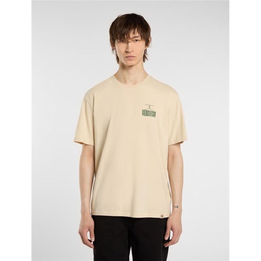 Kort�rmet T-shirt til M�nd Dickies Apison Ss Beige #3