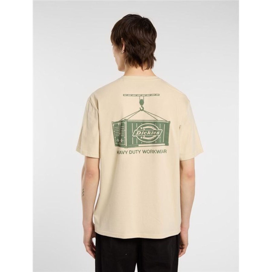 Kort�rmet T-shirt til M�nd Dickies Apison Ss Beige #4