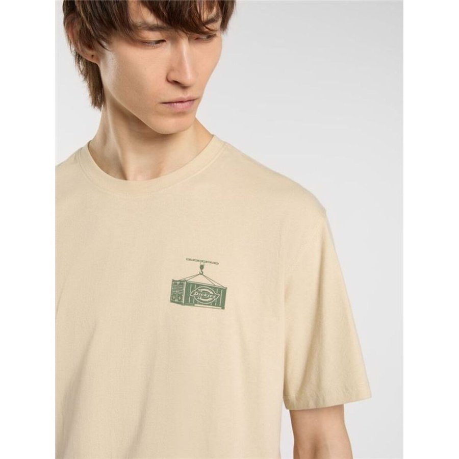 Kort�rmet T-shirt til M�nd Dickies Apison Ss Beige #5