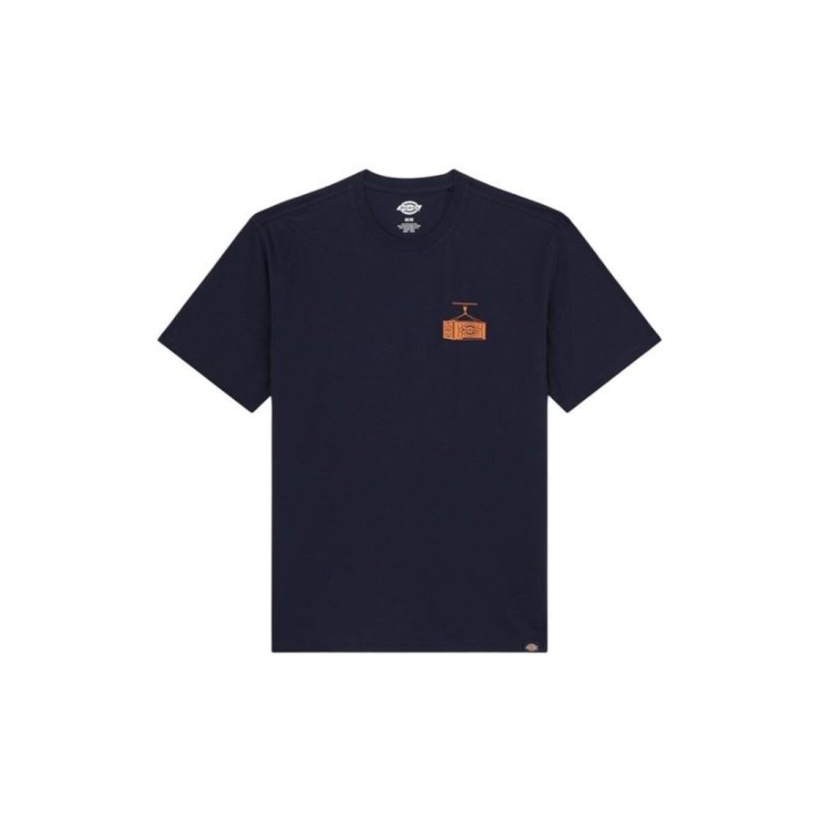 Kort�rmet T-shirt til M�nd Dickies Apison Ss Marinebl� #1