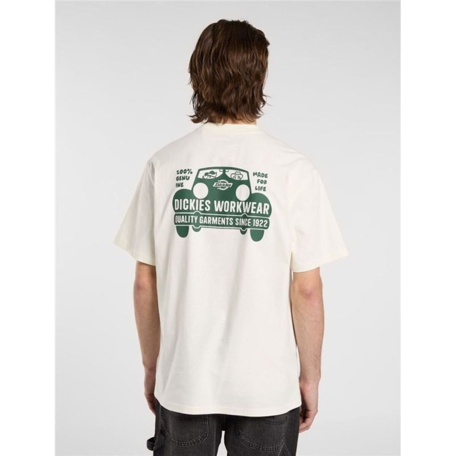 Kort�rmet T-shirt til M�nd Dickies Gordonsville Ss Hvid #4