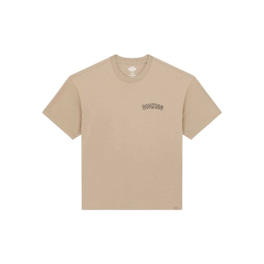 Kort�rmet T-shirt til M�nd Dickies Decartuville Ss Beige #1