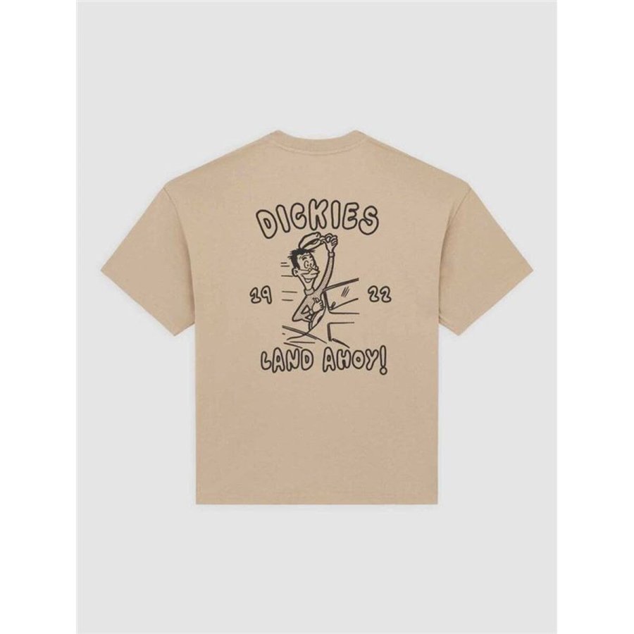 Kort�rmet T-shirt til M�nd Dickies Decartuville Ss Beige #2