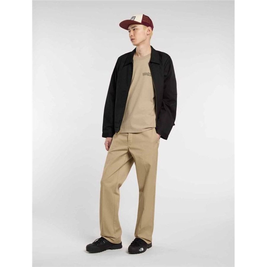 Kort�rmet T-shirt til M�nd Dickies Decartuville Ss Beige #5