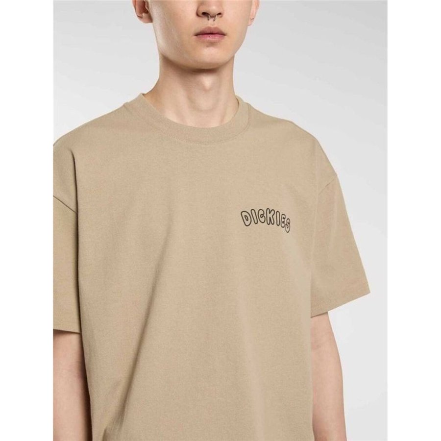 Kort�rmet T-shirt til M�nd Dickies Decartuville Ss Beige #6