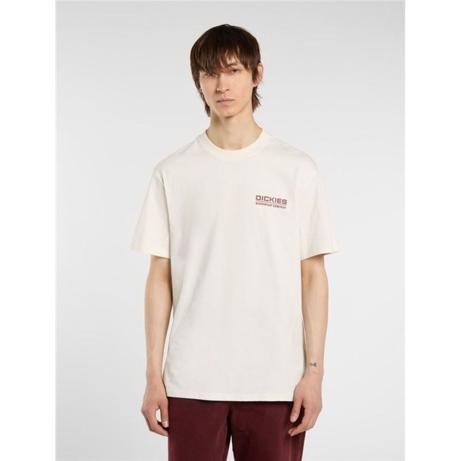 Kort�rmet T-shirt til M�nd Dickies Bolivar Ss Hvid #4