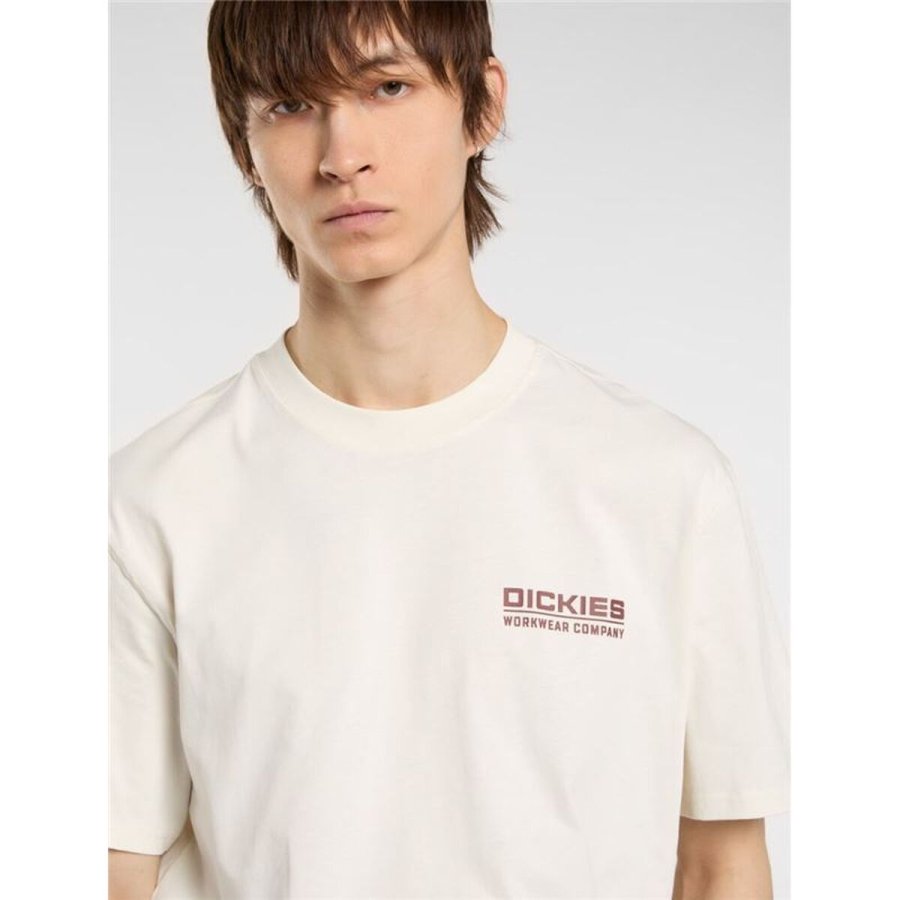 Kort�rmet T-shirt til M�nd Dickies Bolivar Ss Hvid #6