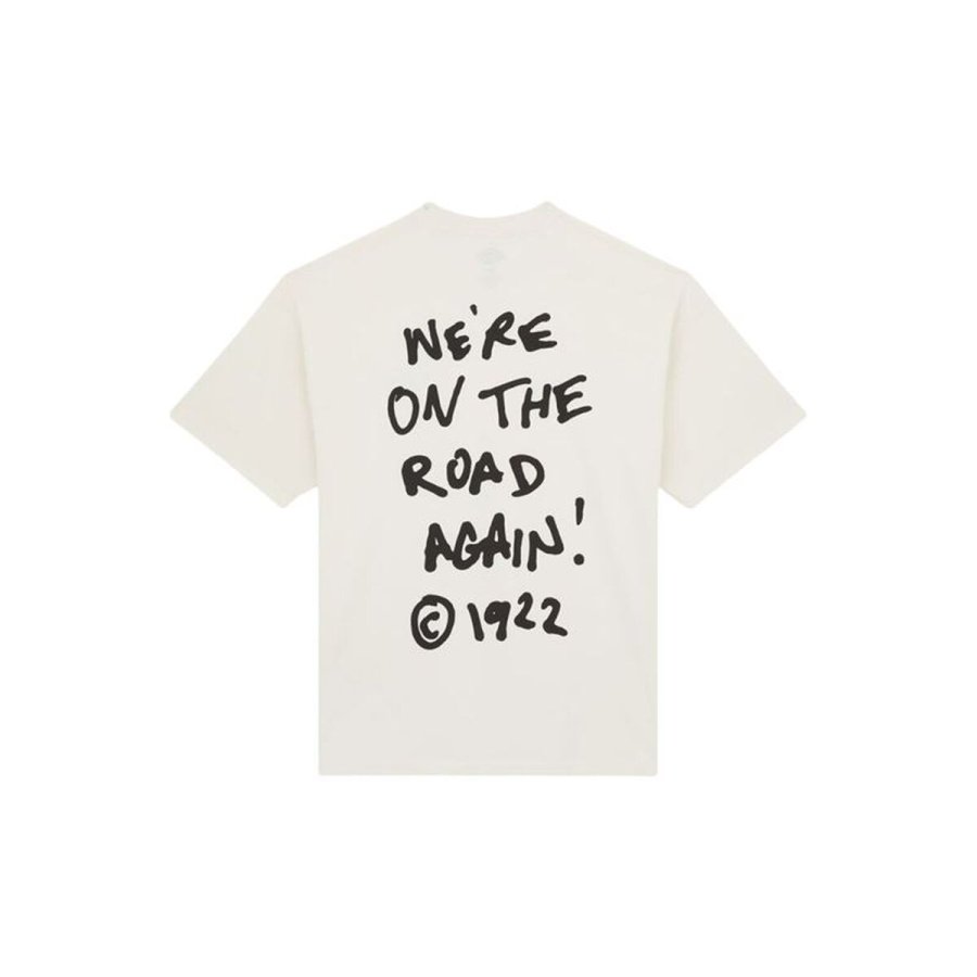 Kort�rmet T-shirt til M�nd Dickies Sneedville Ss Beige #2